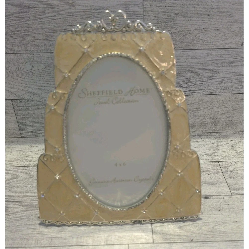 Sheffield Home Jewel Collection 4x6 Picture Frame Wedding Cake Crystals